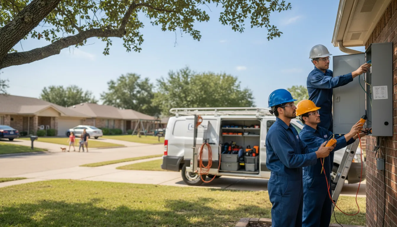 Certified electrician providing emergency electrical services in Stout, IA